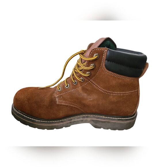 Brahma Men's Bravo Brown Suede Lace Up Work Boot Size 11EE - Picture 3 of 9